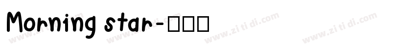 Morning star字体转换